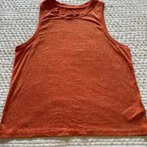Athleta tank top Heathered orange size small